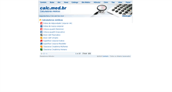 Desktop Screenshot of calc.med.br